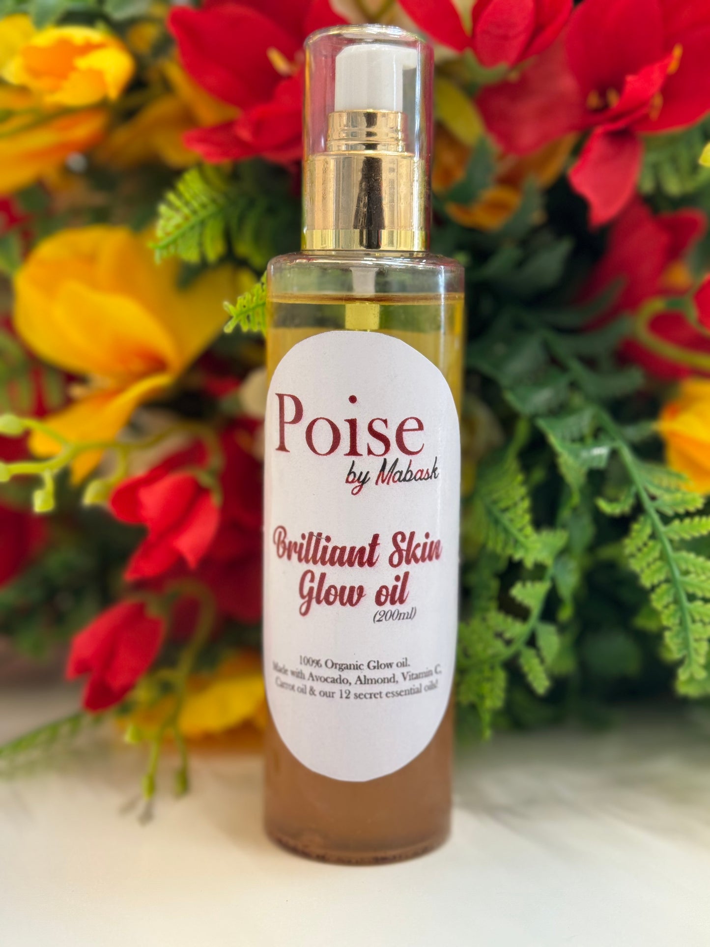 Glow body oil